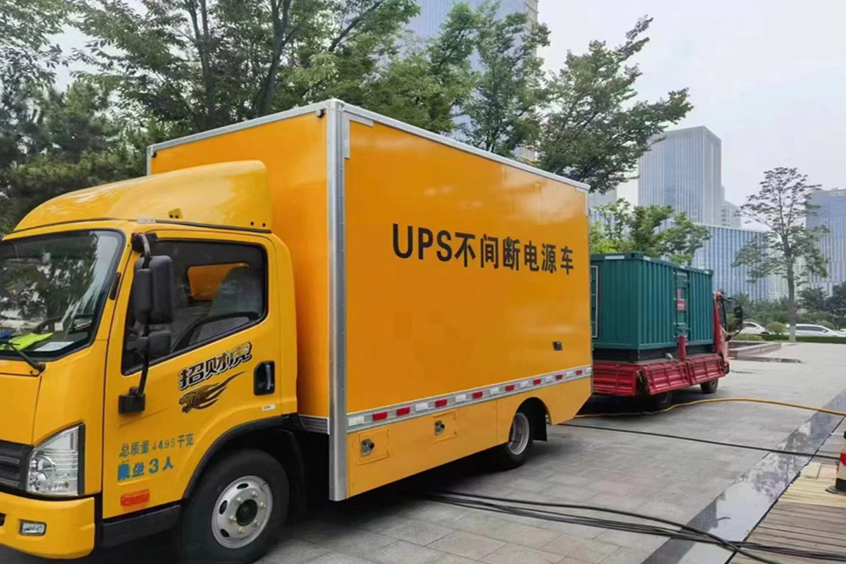 细水乡发电机租赁施工现场